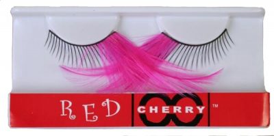 False Eyelashes - Feather Pink