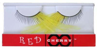 False Eyelashes - Feather Yellow