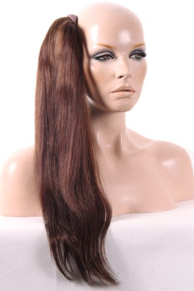 20" Human Hair Pony Tail - Colour 4