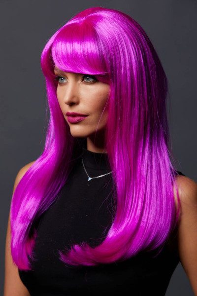 Long magenta wig hotsell